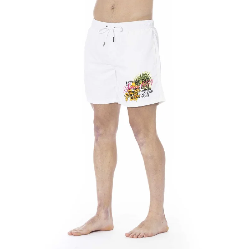 White Polyester Swimwear