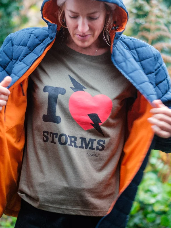 Women's I Love Storms Organic T-shirt