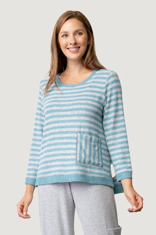 Habitat Sale, 36015 Super Soft Fleece Stripe Pullover 50% Off Regular Price