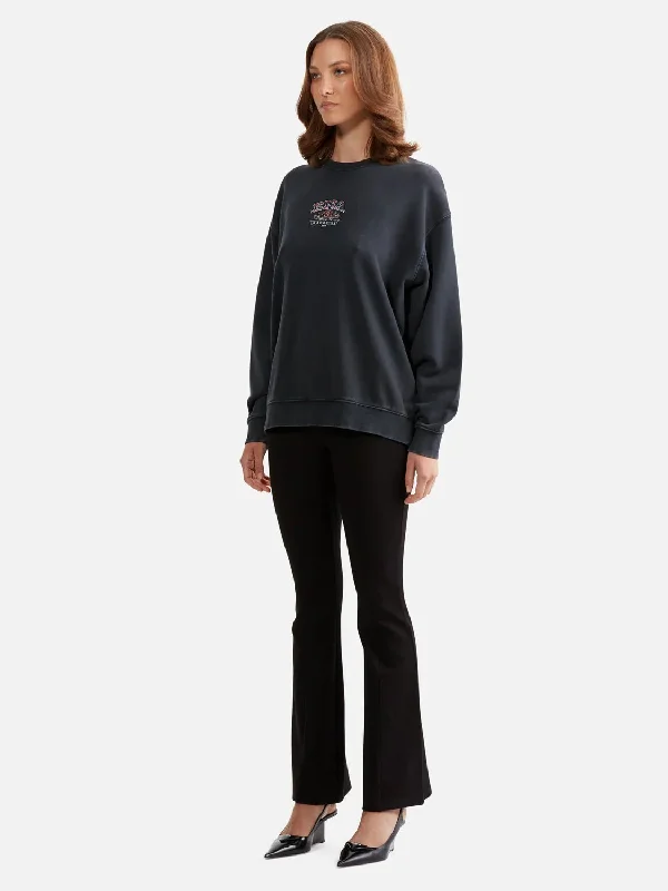 LILLY OVERSIZED SWEAT RACER | Vintage Black