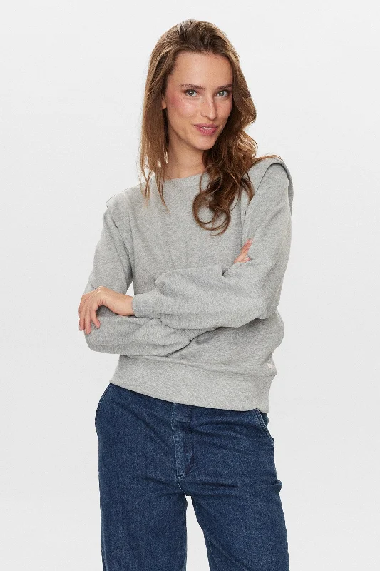 NUELVA SWEAT - Medium Grey mel