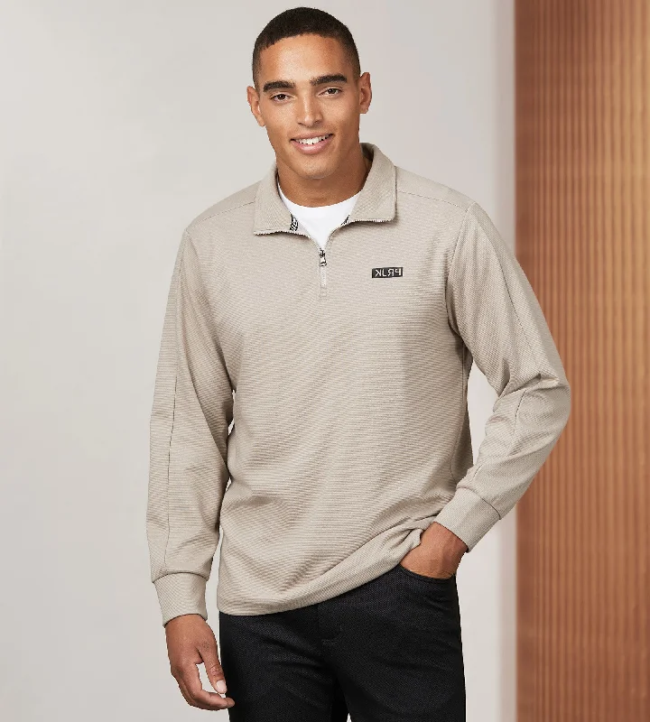 Modern Fit Long Sleeve Quarter-Zip Mock Neck Sweater